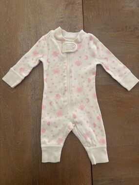 Baby Pink Celestial One-Piece Sleeper